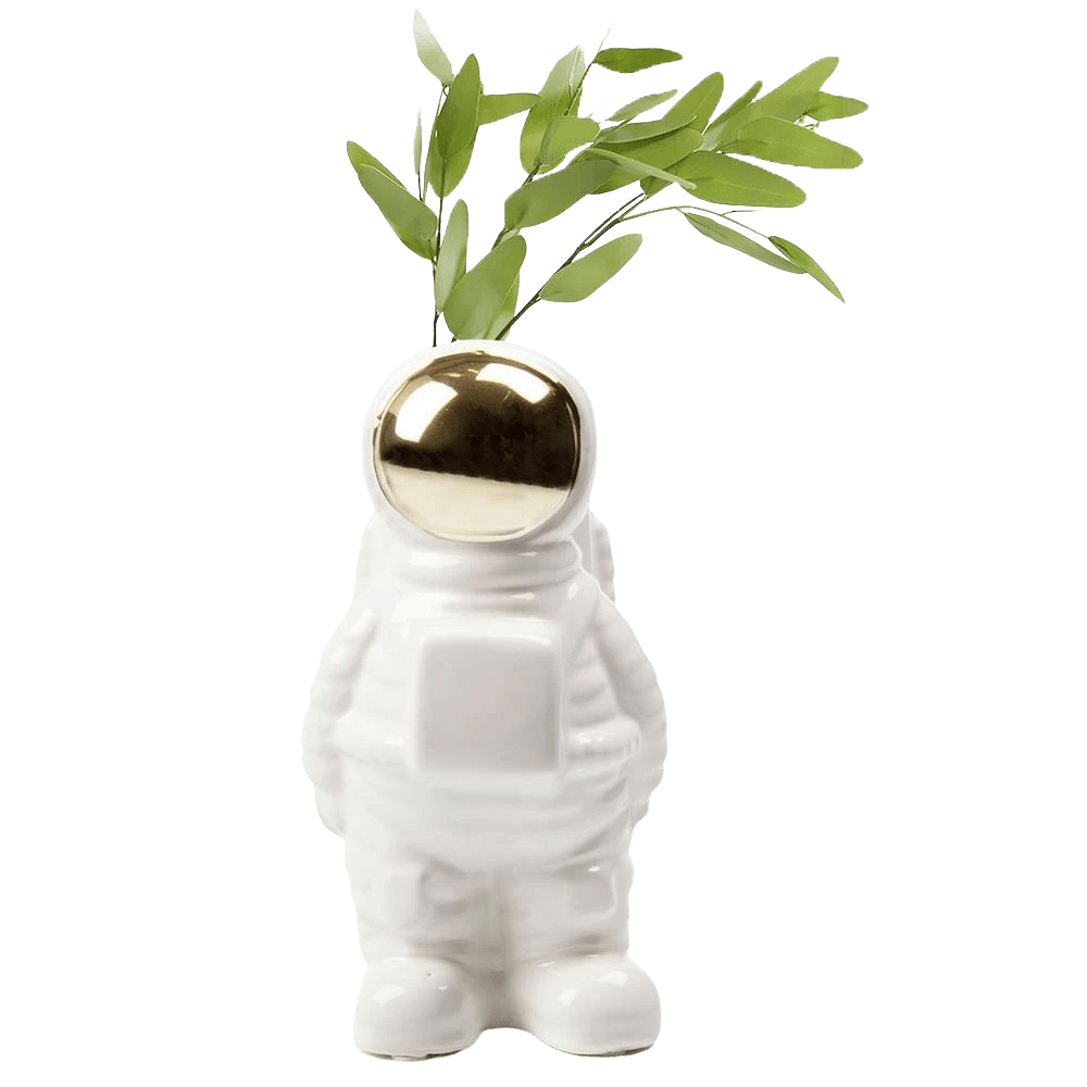 Astronaut Ceramic Unique Flower Vase - Chive UK