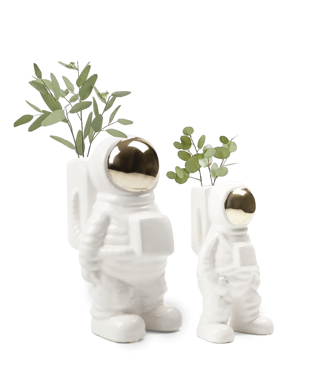 Astronaut Ceramic Unique Flower Vase - Chive UK