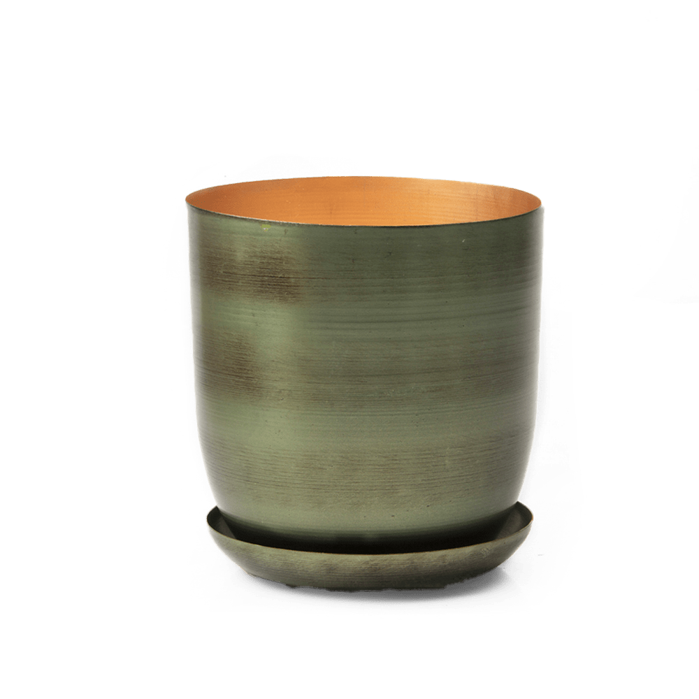 Joe Metal Pot With Drainage Hole - Chive UK