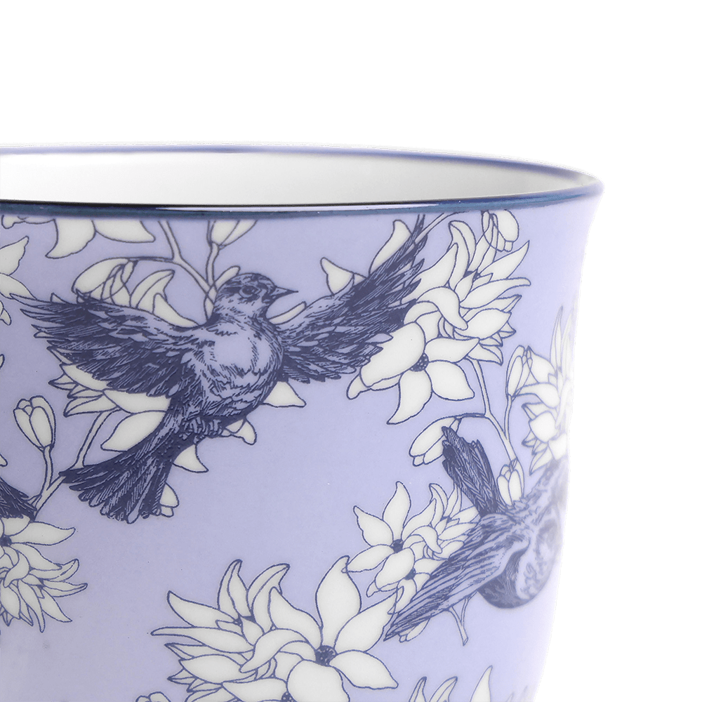 Liberte Porcelain Pot And Saucer Set With Drainage - Chive UK