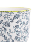 Liberte Porcelain Pot And Saucer Set With Drainage - Chive UK