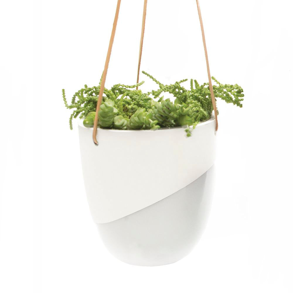 High quality Large Hanging Planter, Hanging Ceramic Planter, White Ceramic Planter, Modern