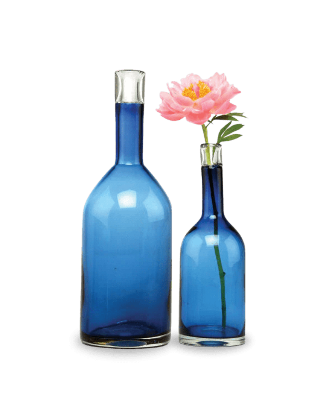 Bottle Glass Decorative Flower Vase - Chive UK