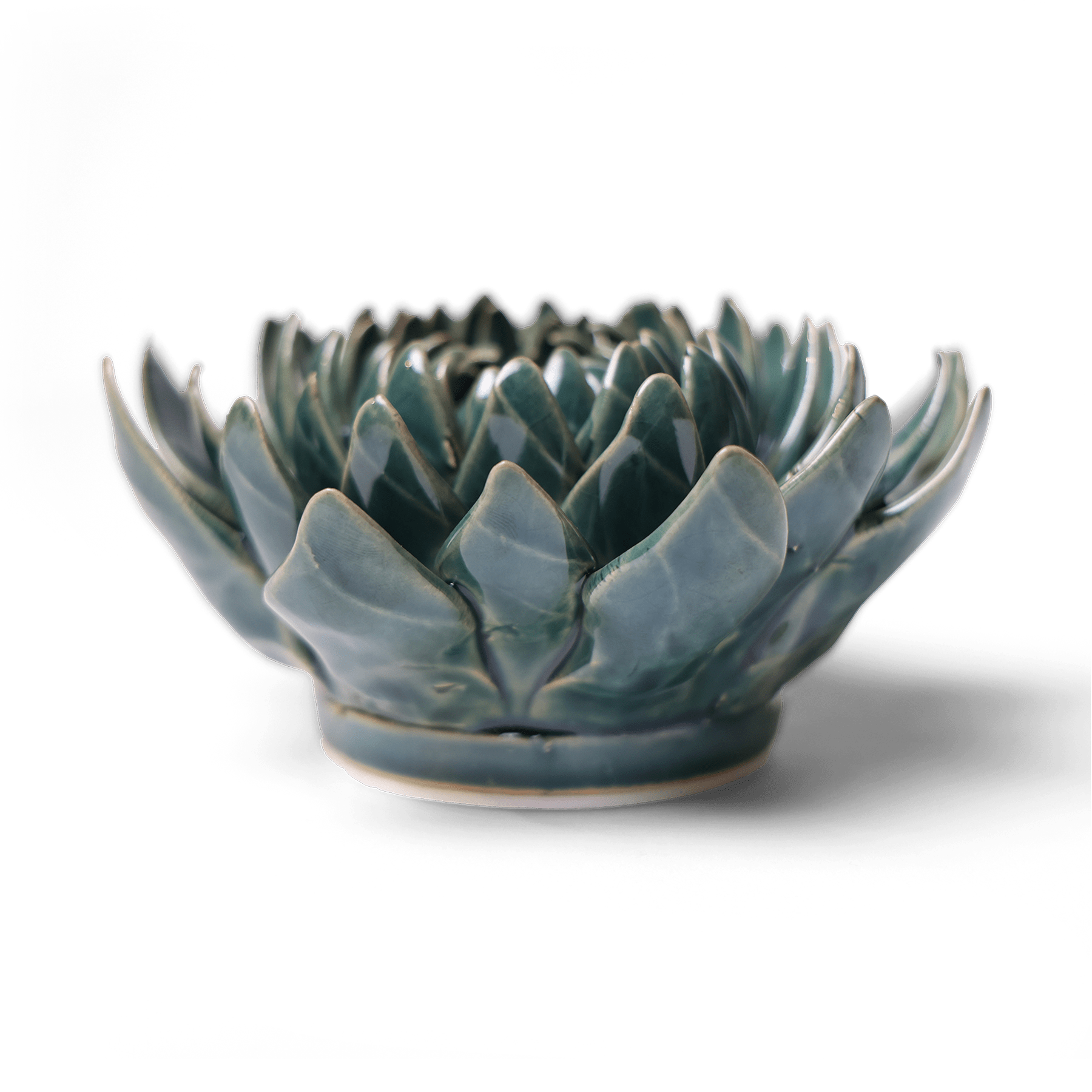 Ceramic Flower Dahlia Green 11 - Chive UK