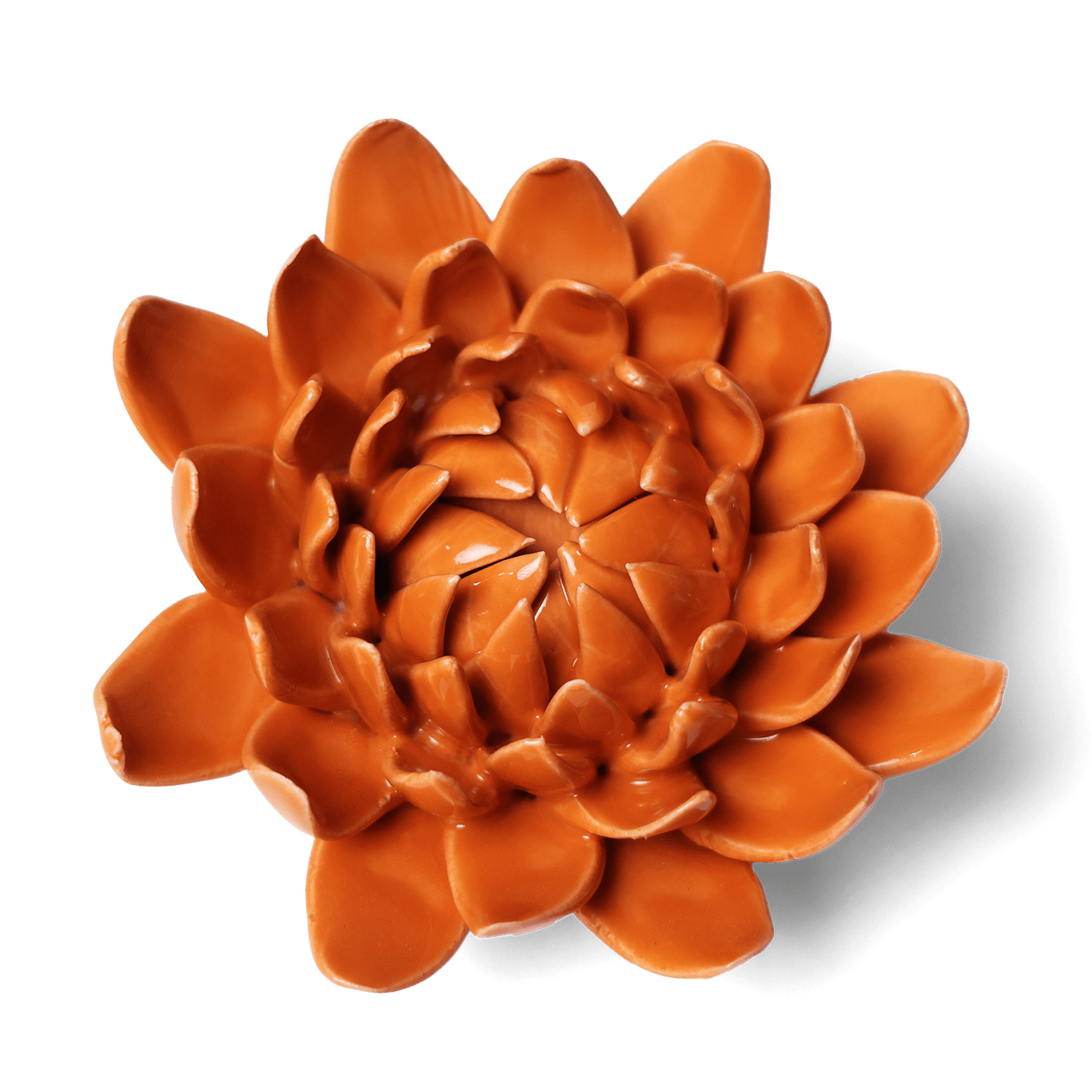 Ceramic Flower Dahlia Orange 11 - Chive UK