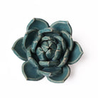 Ceramic Flower Wall Art Succulent Teal 11 - Chive UK