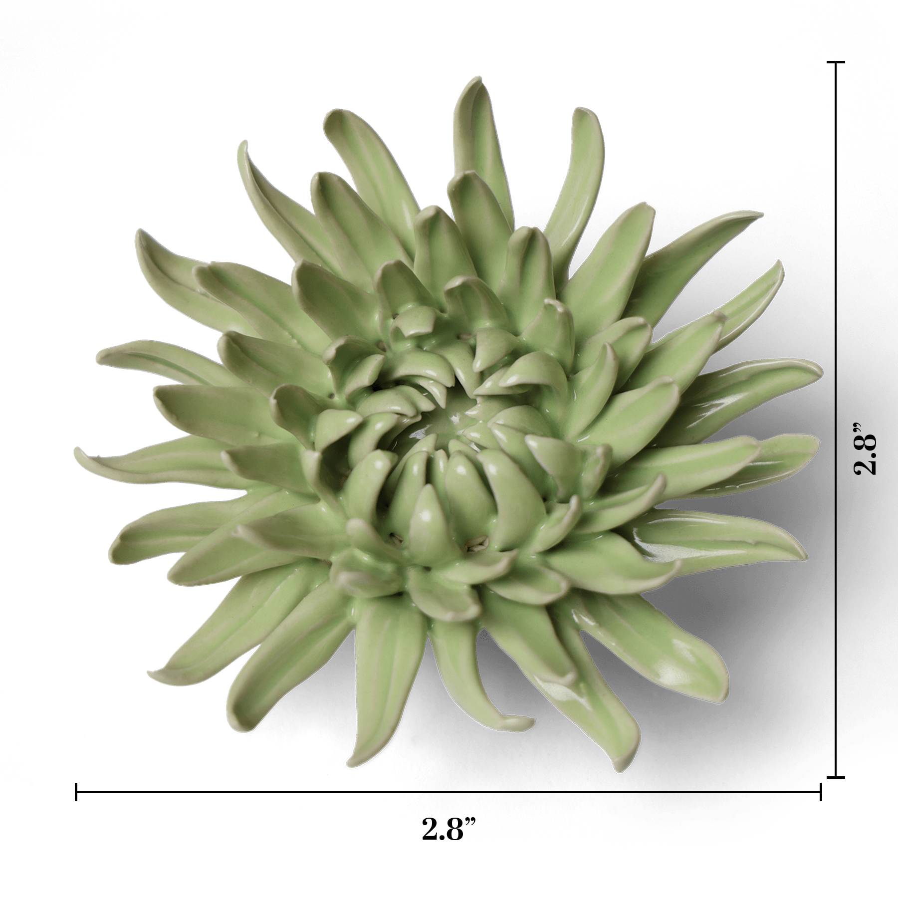 Ceramic Flower - Flower Green 12 - Chive UK