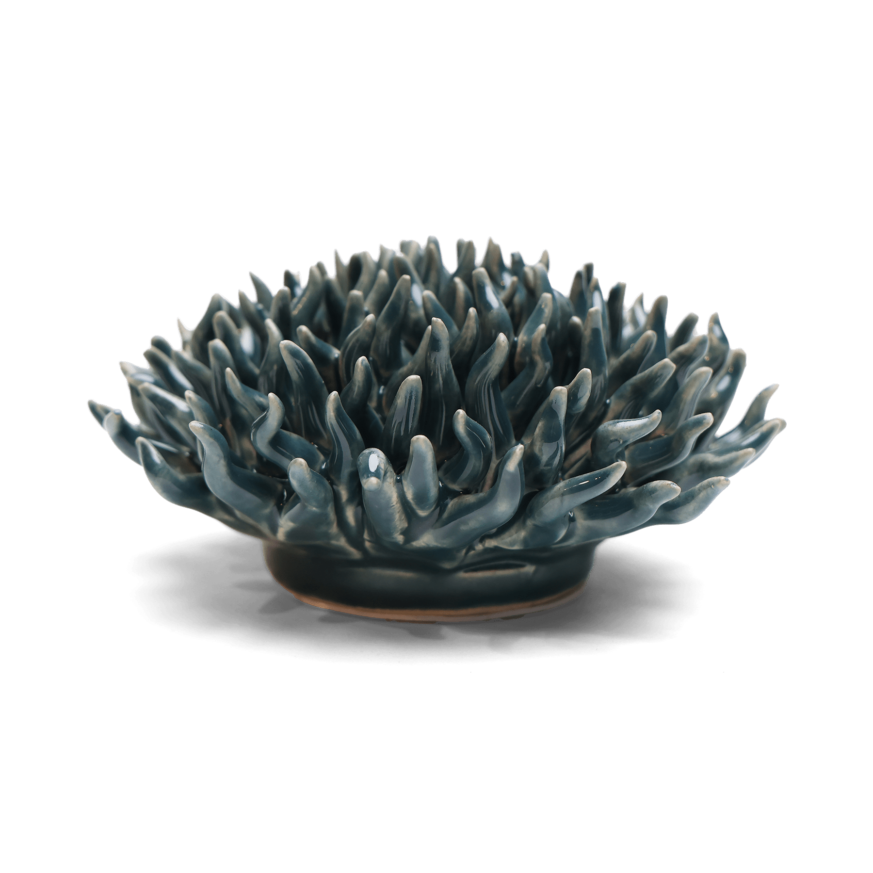 Ceramic Flower Mondo Teal 12 - Chive UK