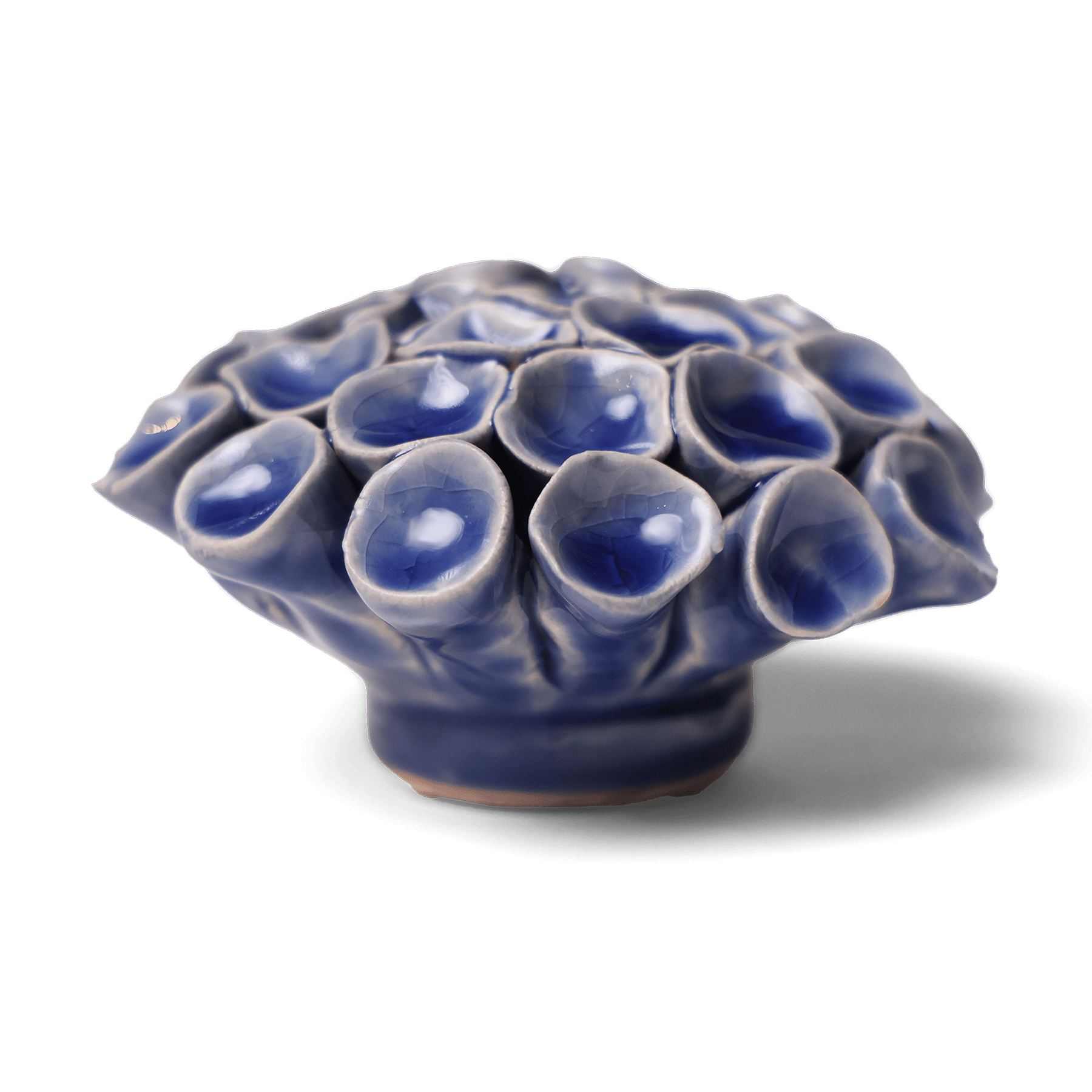 Ceramic Flower Medium Blue 12 - Chive UK