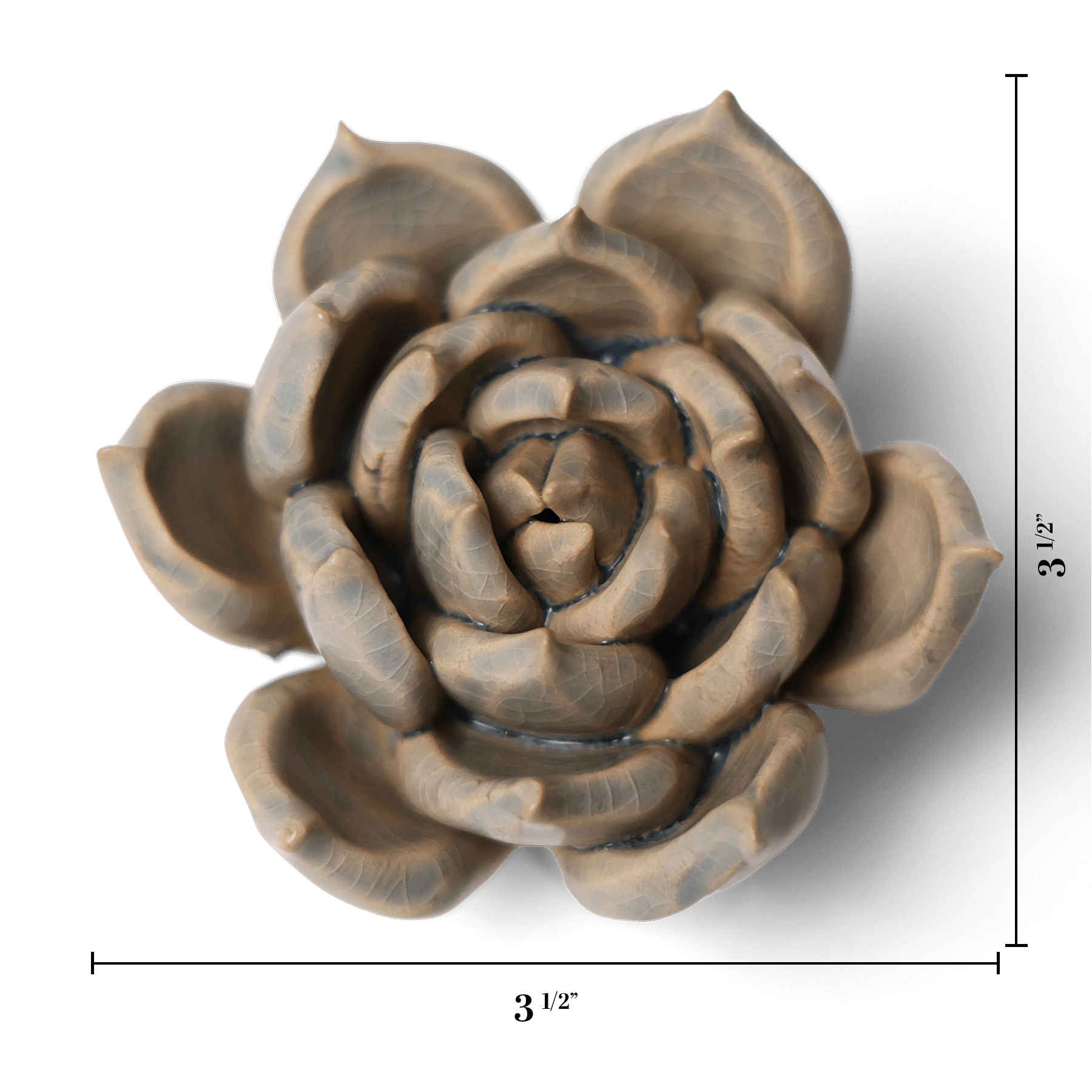 Ceramic Flower Succulent Blue 12 - Chive UK