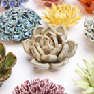 Ceramic Flower Succulent Blue 12 - Chive UK