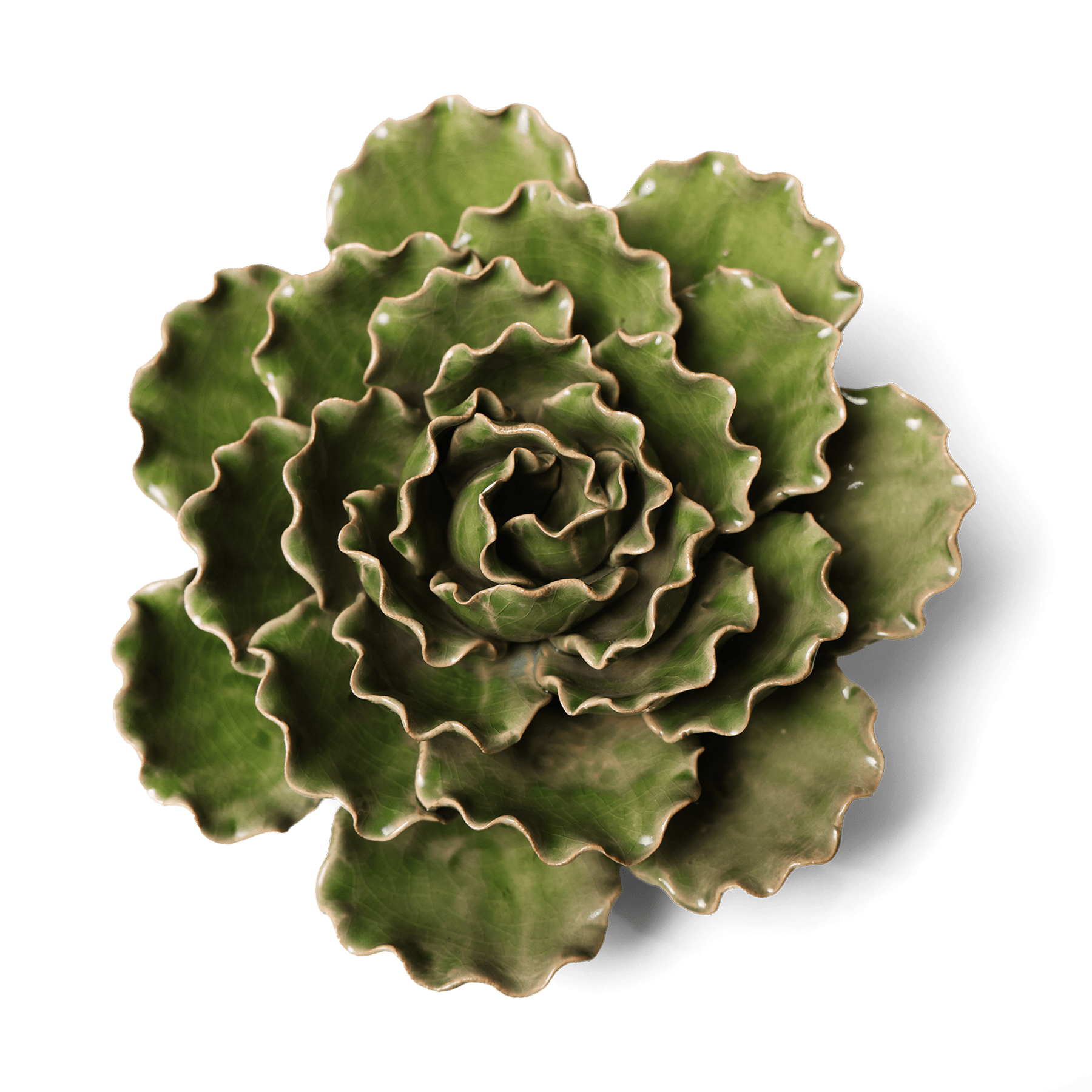 Ceramic Flower Lettuce Green XL 5 - Chive UK