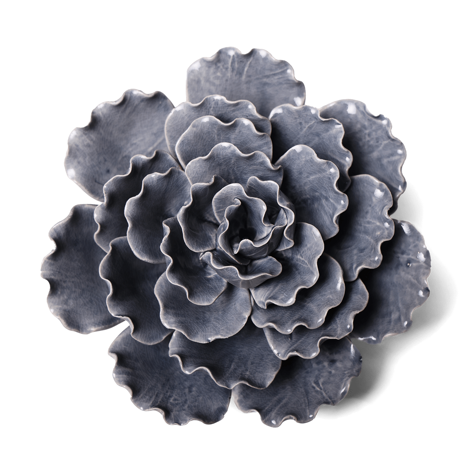 Ceramic Flower Lettuce Grey XL 5 - Chive UK