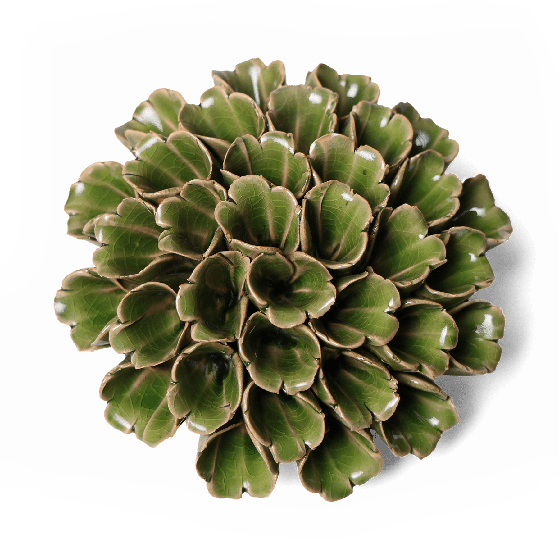 Ceramic Flower Polyp Green Large - Chive UK