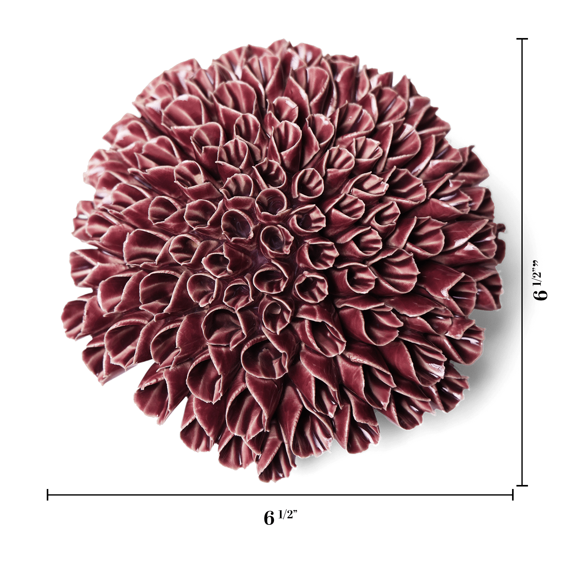 Ceramic Flower Anemone Purple Large - Chive UK