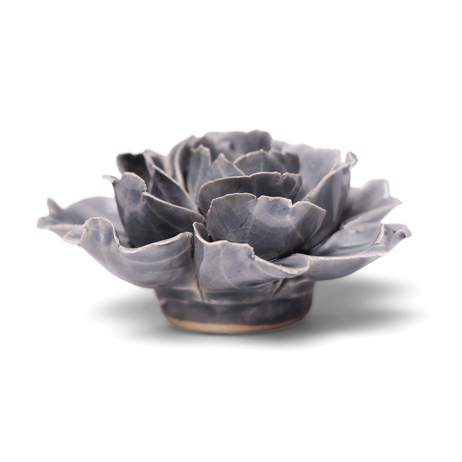 Ceramic Flower Rose Grey 6 - Chive UK