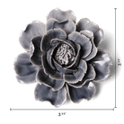 Ceramic Flower Rose Grey 6 - Chive UK