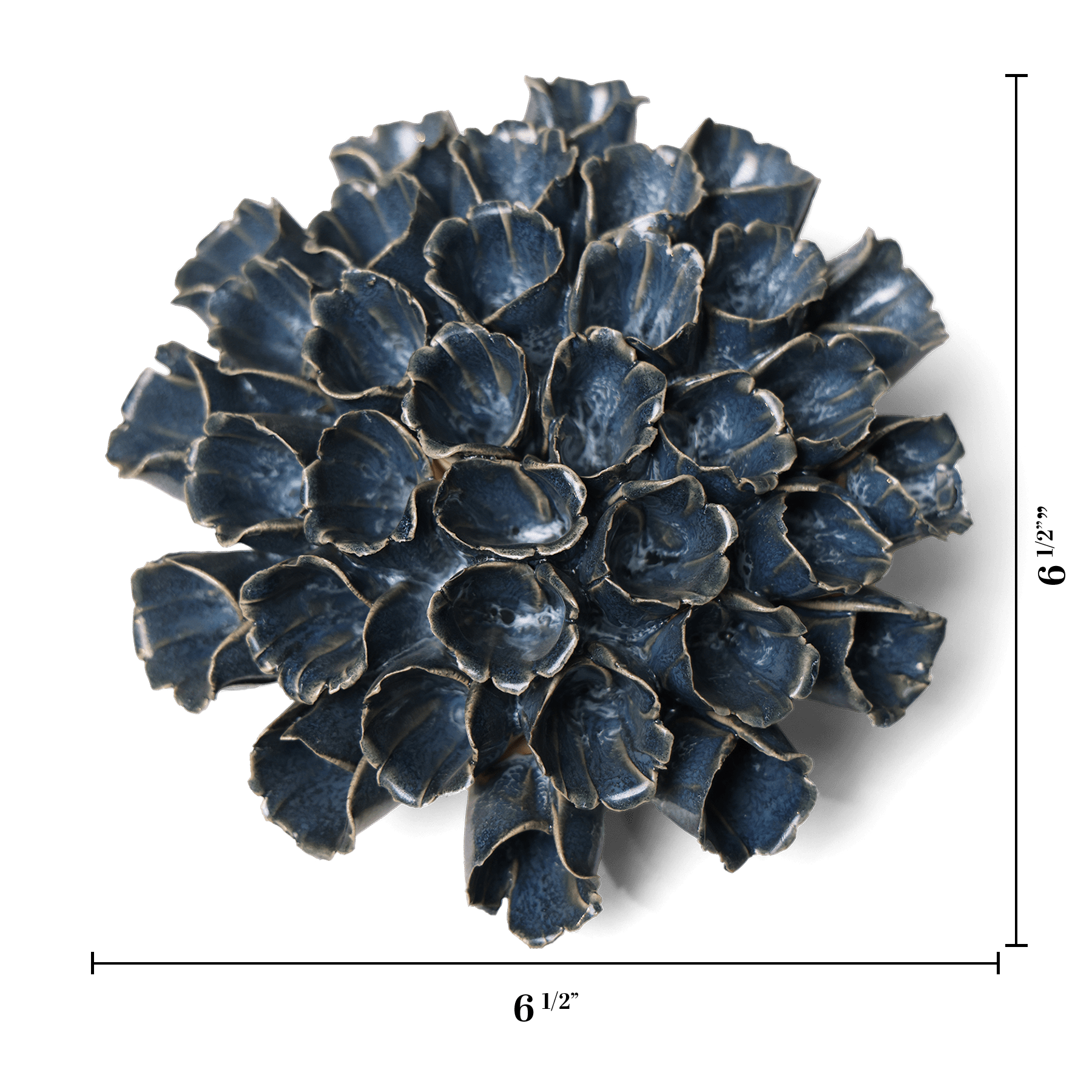 Ceramic Flower Polyp Blue 6 - Chive UK