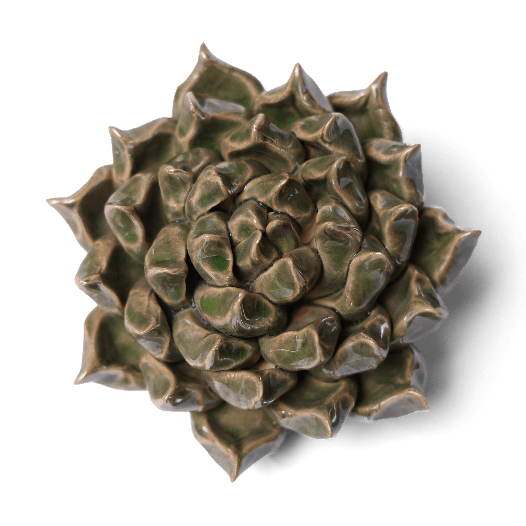 Ceramic Flower Succulent Green 6 - Chive UK