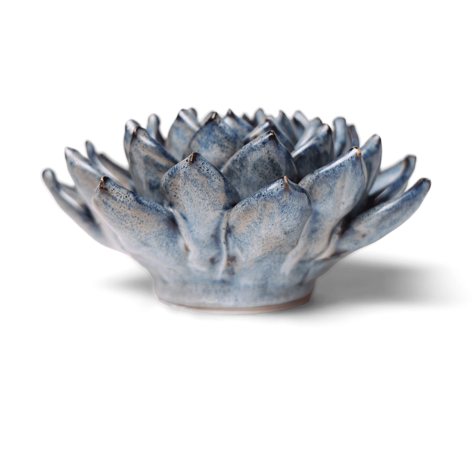 Ceramic Flower Succulent Blue 6 - Chive UK