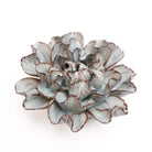 Ceramic Flower Wall Art Medium Flower Chocolate Mint - Chive UK