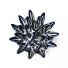 Ceramic Flower Wall Art Small Spikey Black - Chive UK