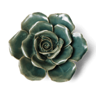 Ceramic Flower Rose Teal 9 - Chive UK