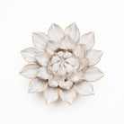 Ceramic Flower Wall Art Ivory Dahlia - Chive UK