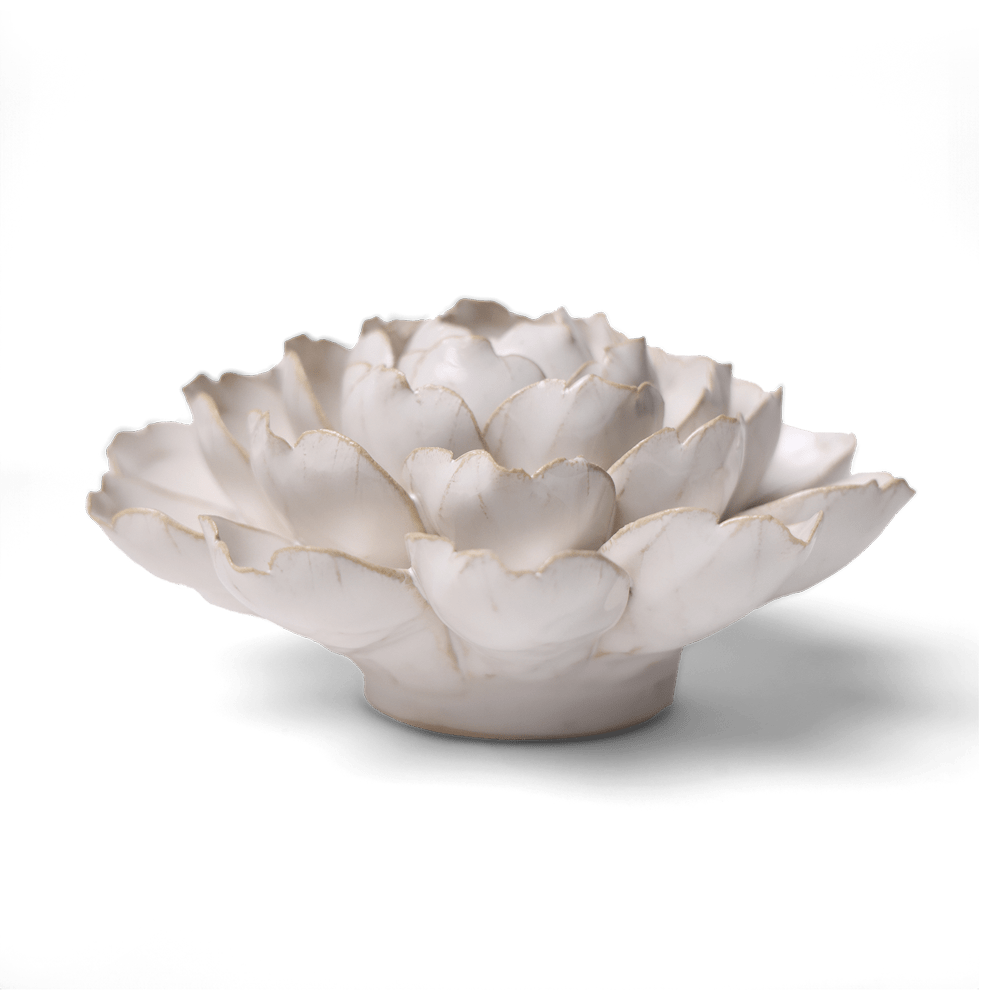 Coastal Ceramic Flower Ivory Cabbage Flower - Chive UK