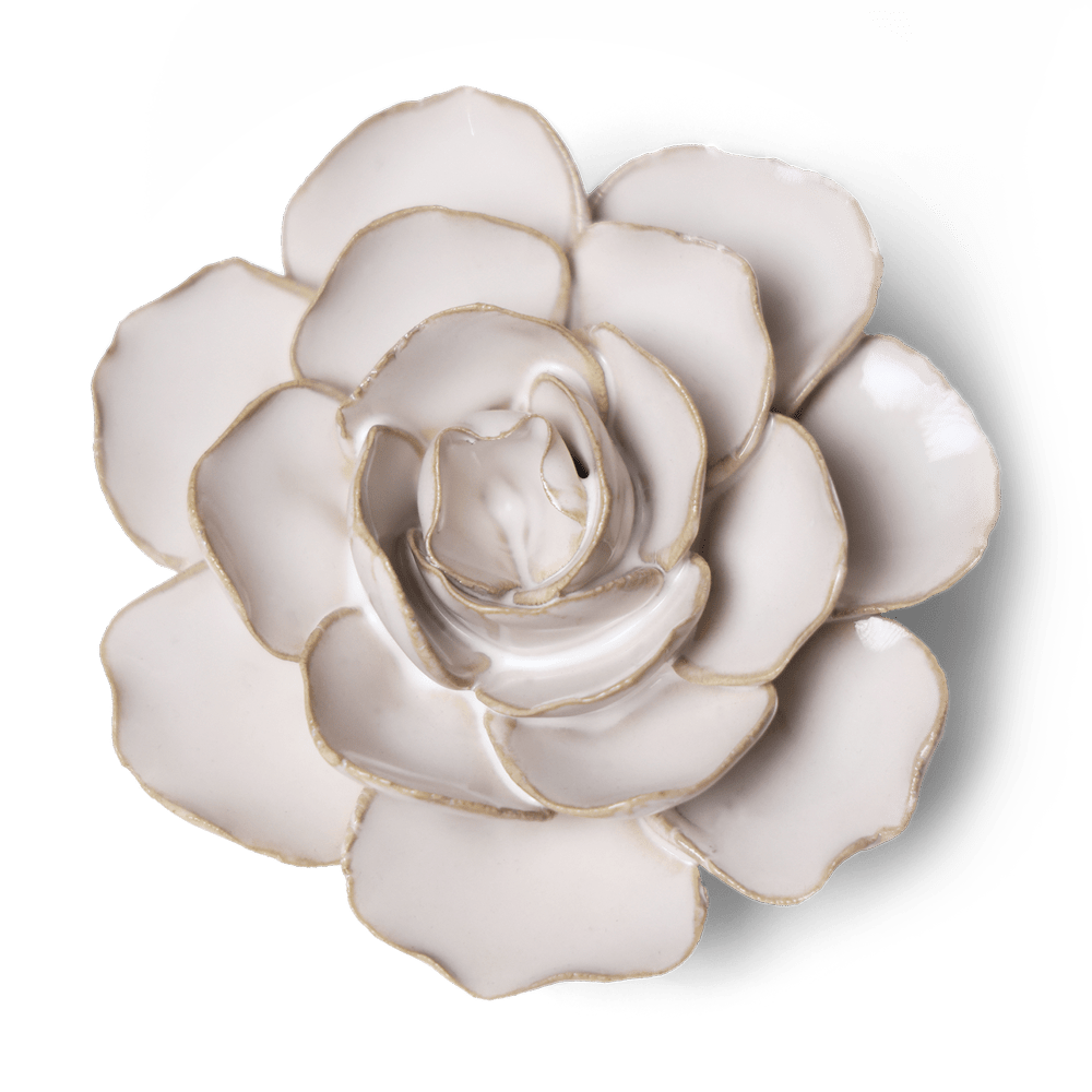 Coastal Ceramic Flower Ivory Ranunculus - Chive UK