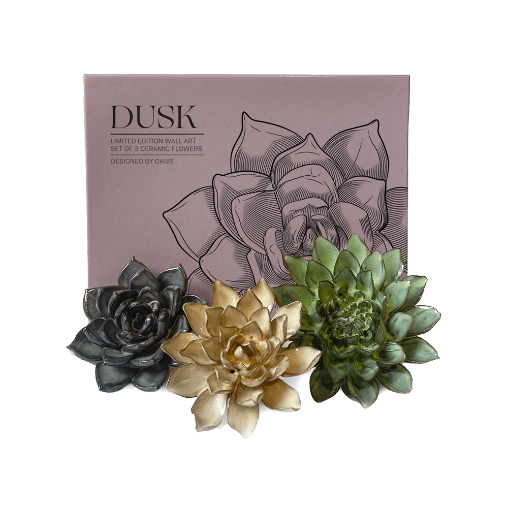 Ceramic Flower Dusk Box Set - Chive UK