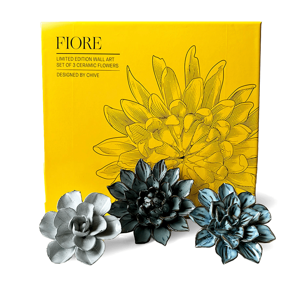 Ceramic Flower Fiore Box Set - Chive UK