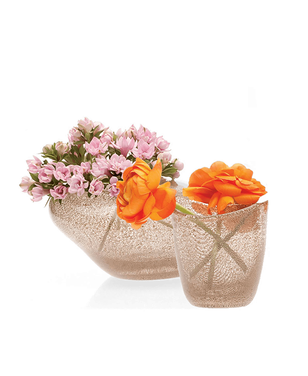 Copper Glass Modern Flower Vase - Chive UK