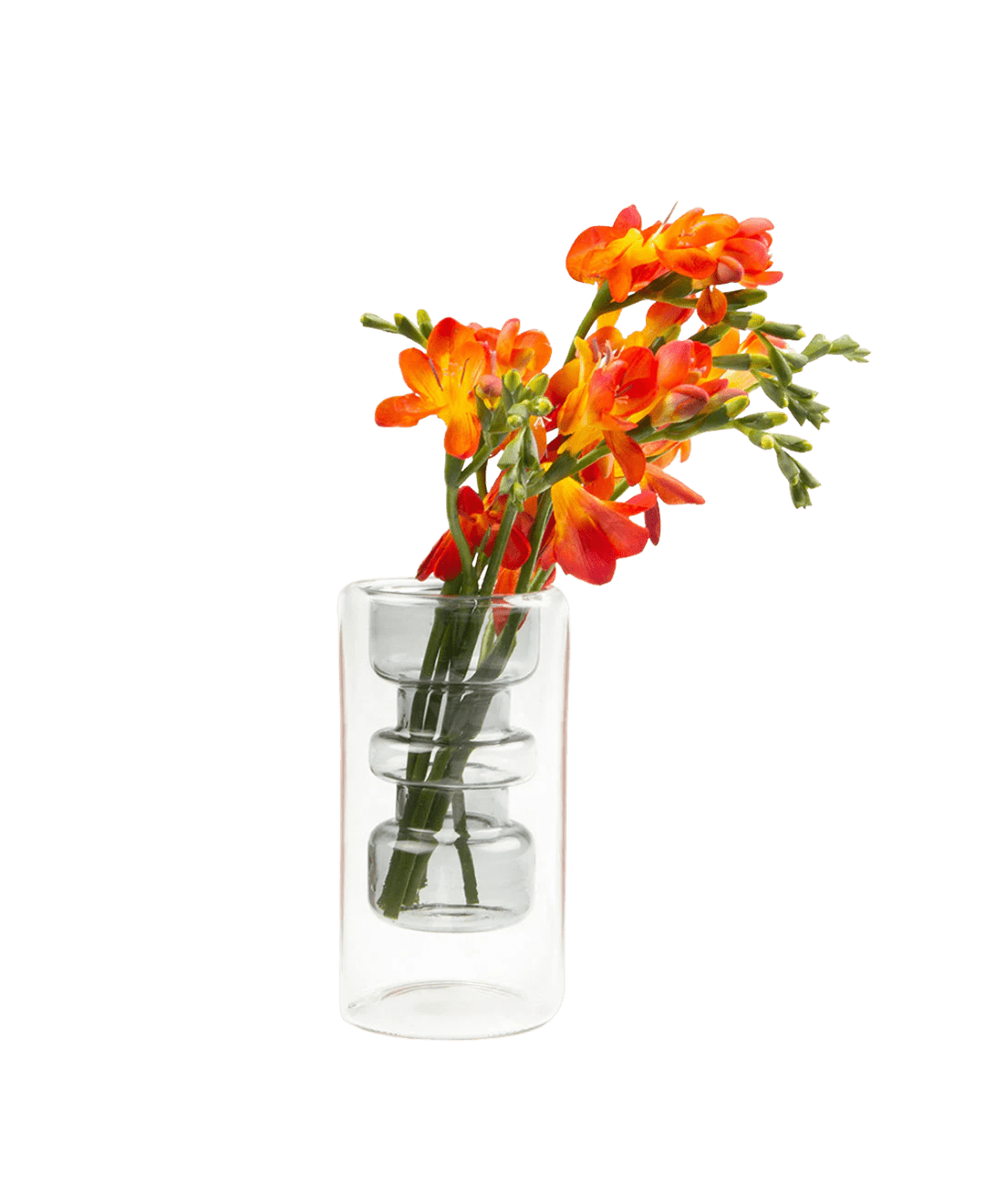 Cylinder Glass Modern Flower Vase - Chive UK