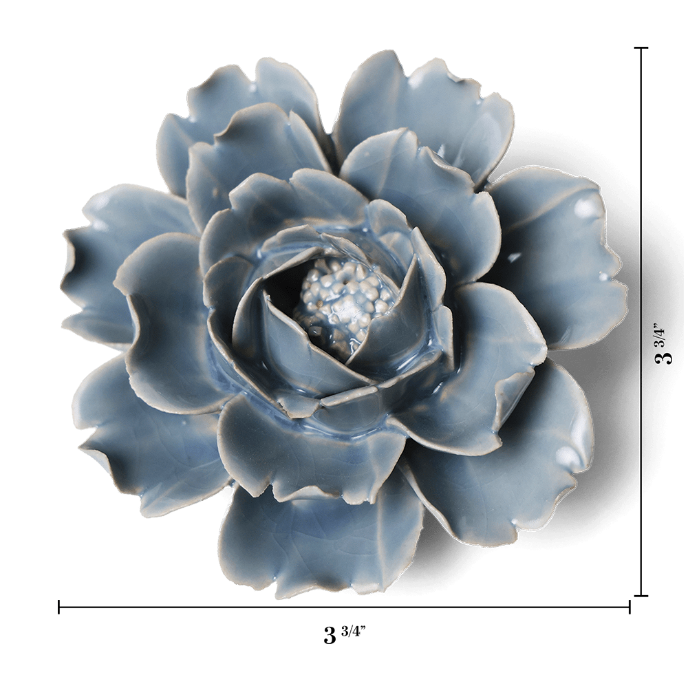 English Garden Ceramic Flower Blue Rose - Chive UK