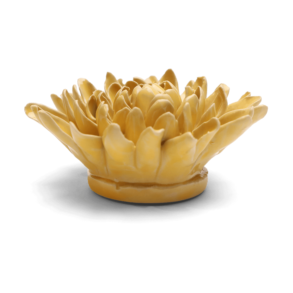 English Garden Ceramic Flower Yellow Chrysanthemum - Chive UK