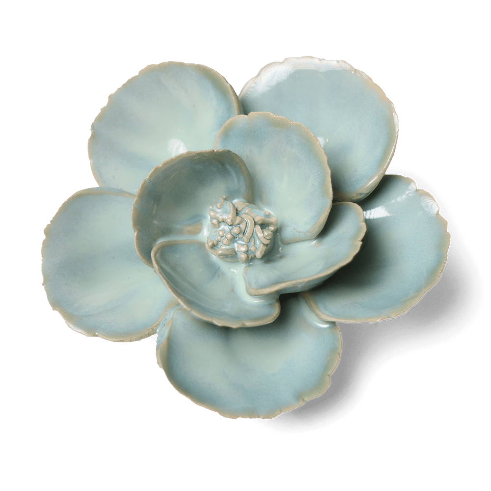 English Garden Ceramic Flower Teal Lotus - Chive UK