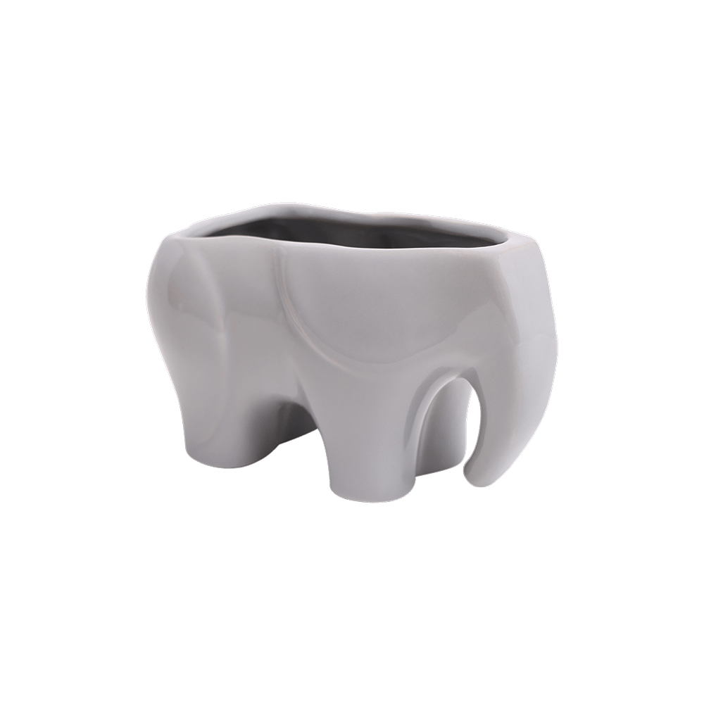 Elephant Ceramic Indoor Plant Pot For Succulents - Chive UK