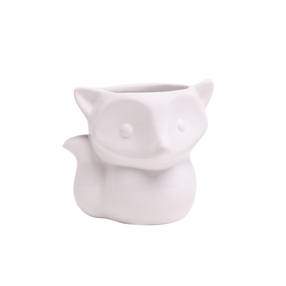 Fox Ceramic Indoor Plant Pot For Succulents - Chive UK