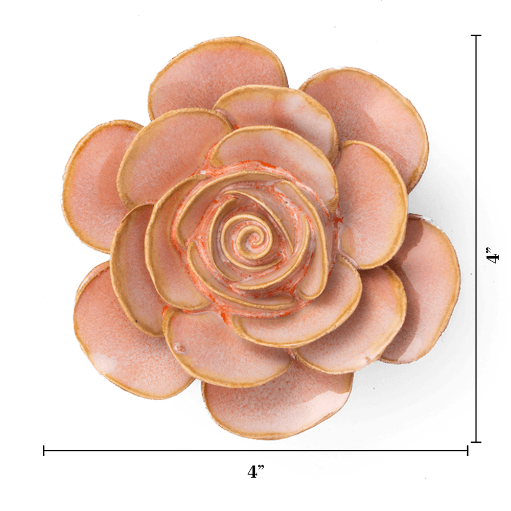 France Ceramic Flower Pink Ranunculus - Chive UK