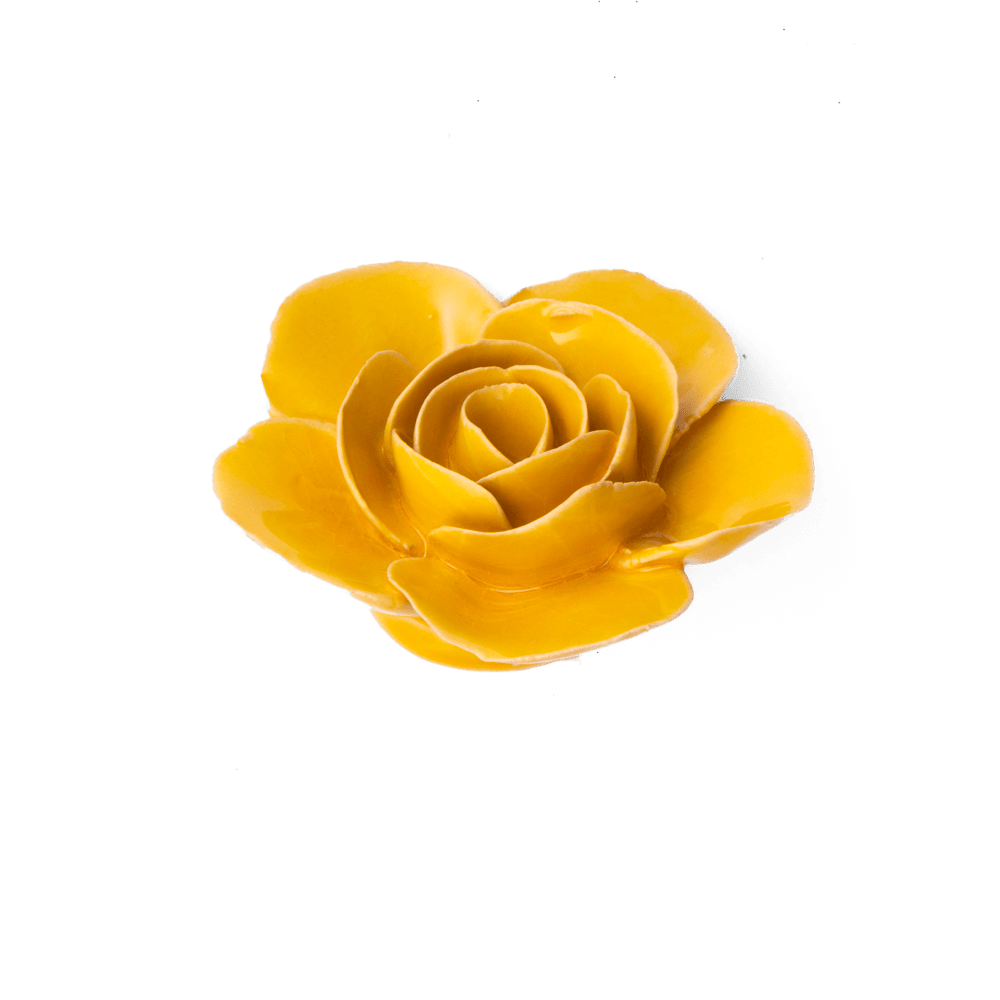 France Ceramic Flower Yellow Ranunculus - Chive UK