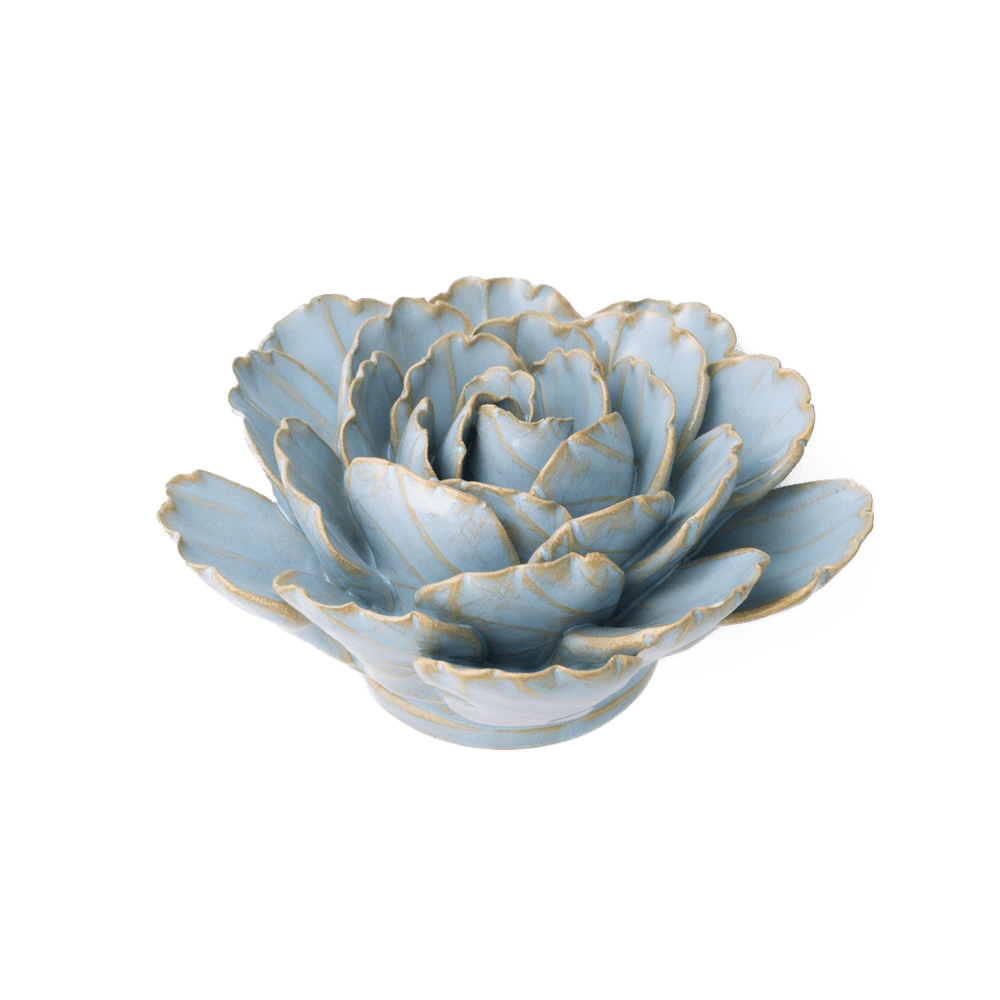 France Ceramic Flower Teal Peony - Chive UK