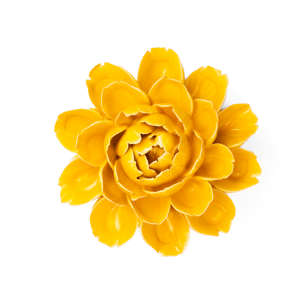 France Ceramic Flower Yellow Cabbage Flower - Chive UK