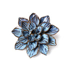 Ceramic Flower Wall Art Small Flower Blue - Chive UK