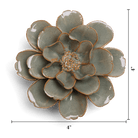 Japan Ceramic Flower Green Grey Hibiscus - Chive UK