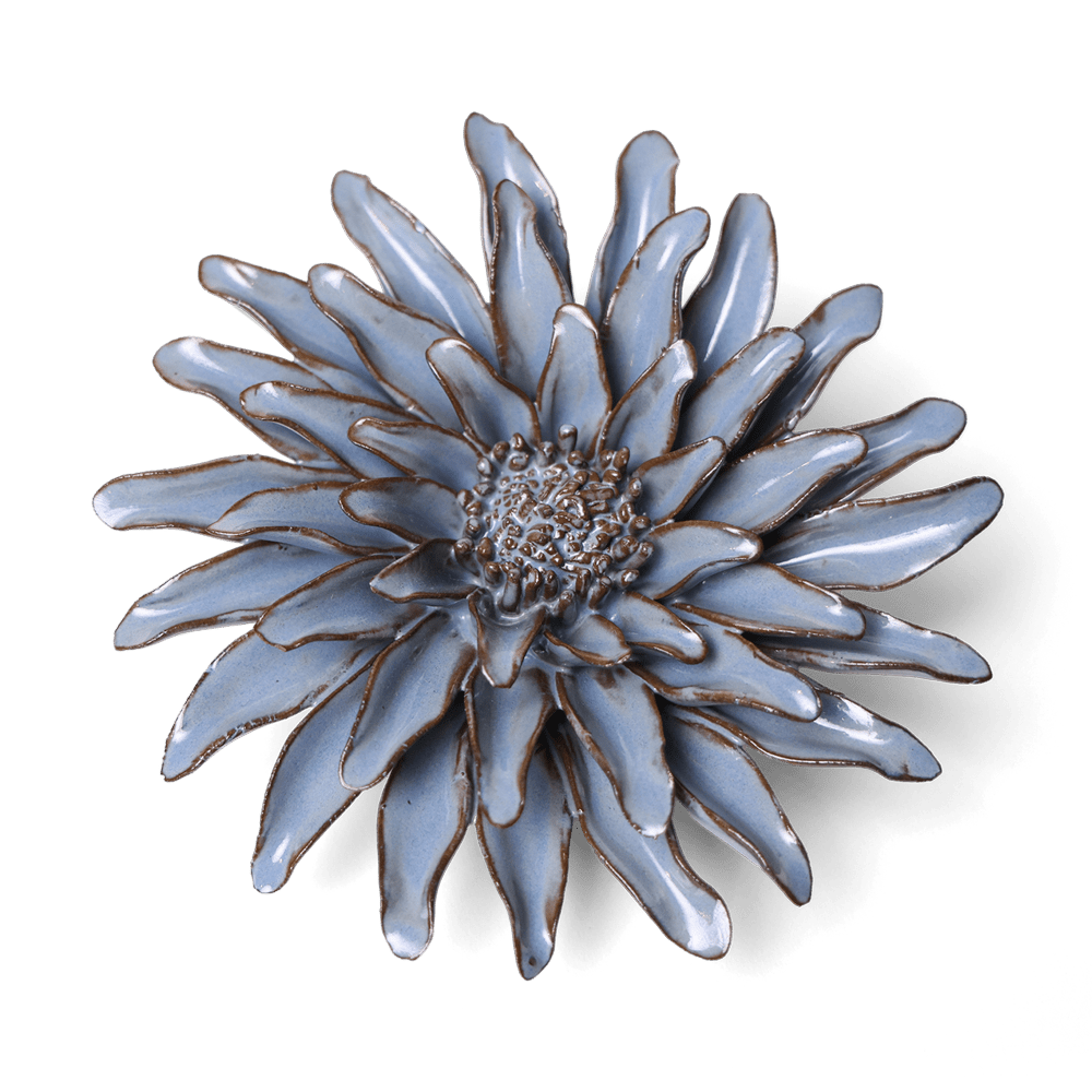 Japan Ceramic Flower Grey Gerbera Daisy - Chive UK