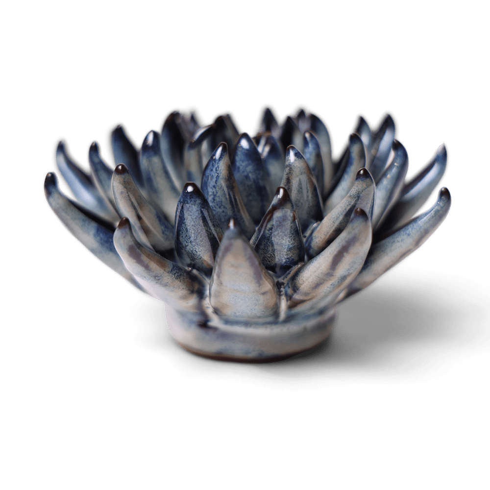 Japan Ceramic Flower Black Cactus Flower - Chive UK