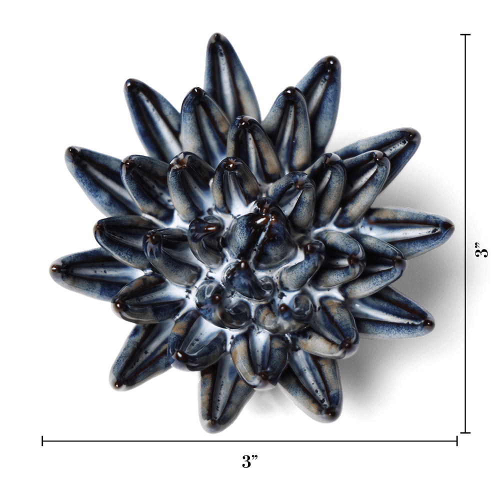 Japan Ceramic Flower Black Cactus Flower - Chive UK