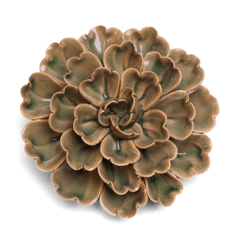 Japan Ceramic Flower Olive Petunia - Chive UK