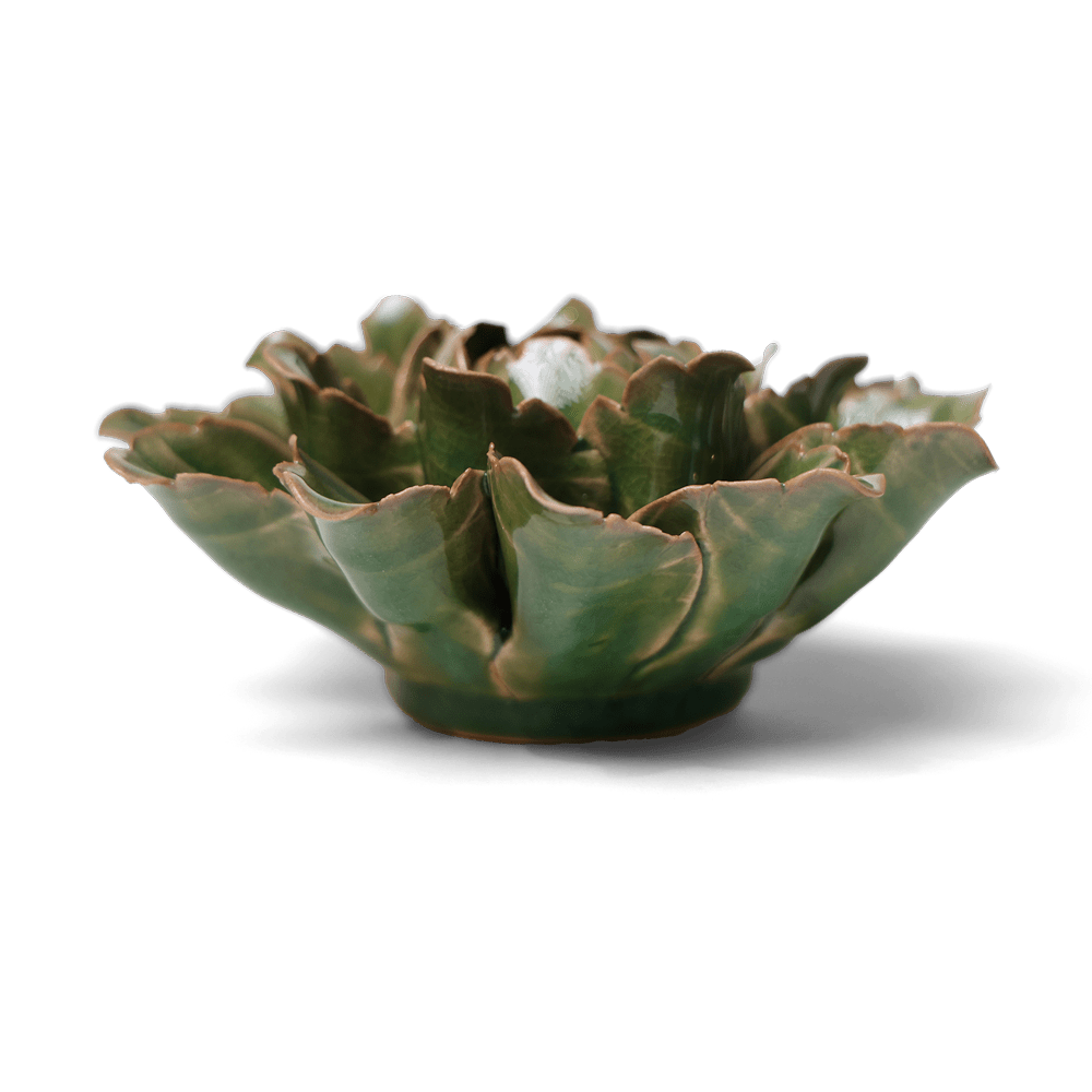 Japan Ceramic Flower Green Tree Peony - Chive UK